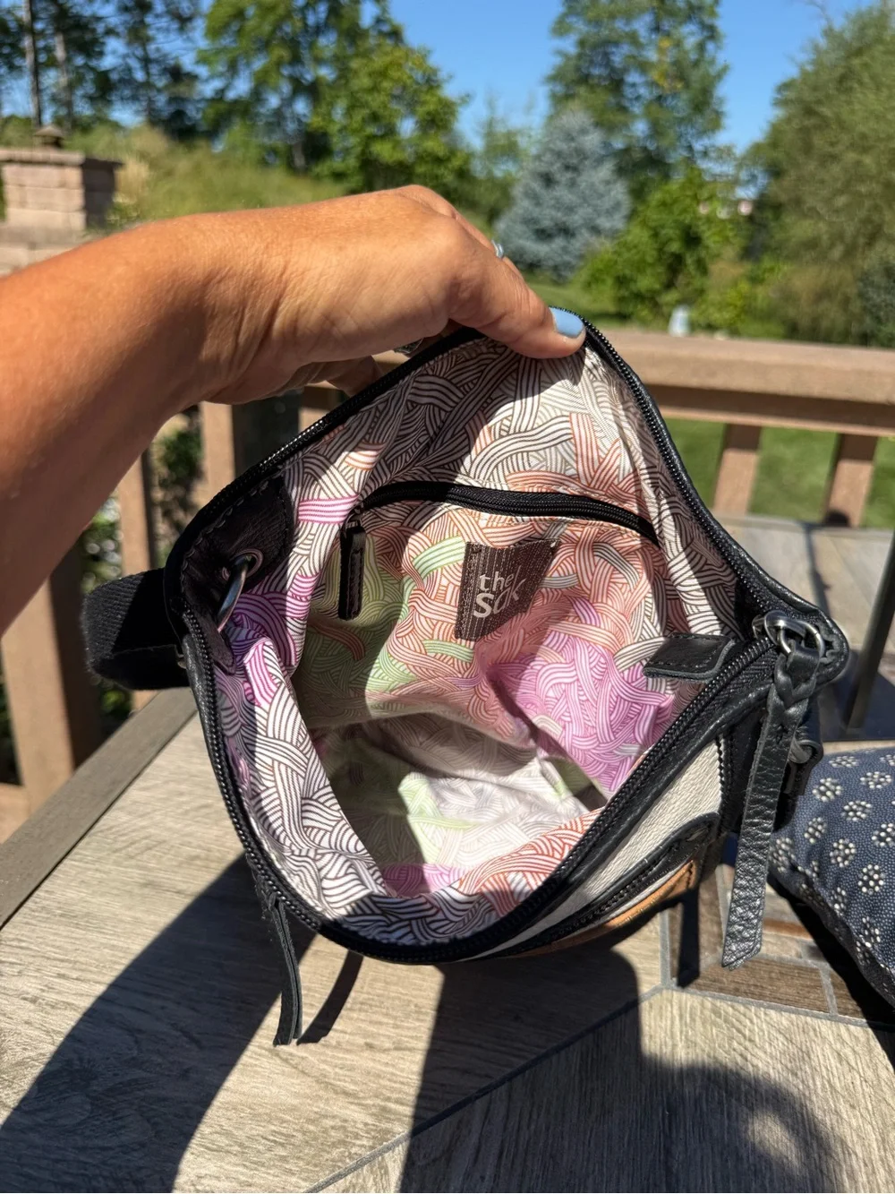 EUC Sak Laurel Colorblock Leather Crossbody Bag